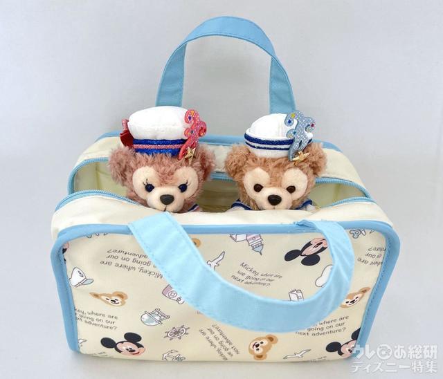 「ダッフィーのワンダフル・ヴォヤッジ」トラベルポーチとぬいぐるみバッジ