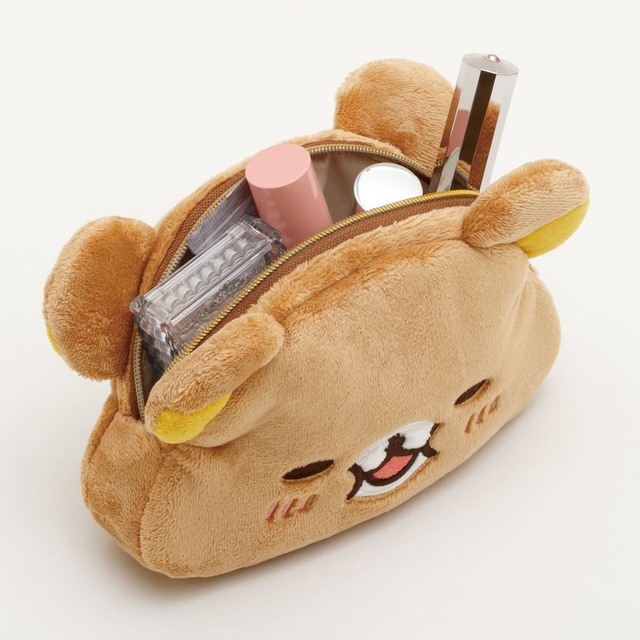 【リラックマ / みんなでまんぷくまくまく】まんぷくポーチ　小物やコスメの収納に！