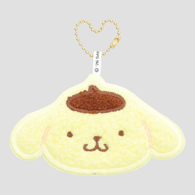 【サンリオキャラクターズ miniminiラグマット風キーホルダー】ポムポムプリン