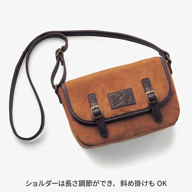 ヌバック調ショルダーバッグ「チップ＆デール」｜￥6,990 （税込）