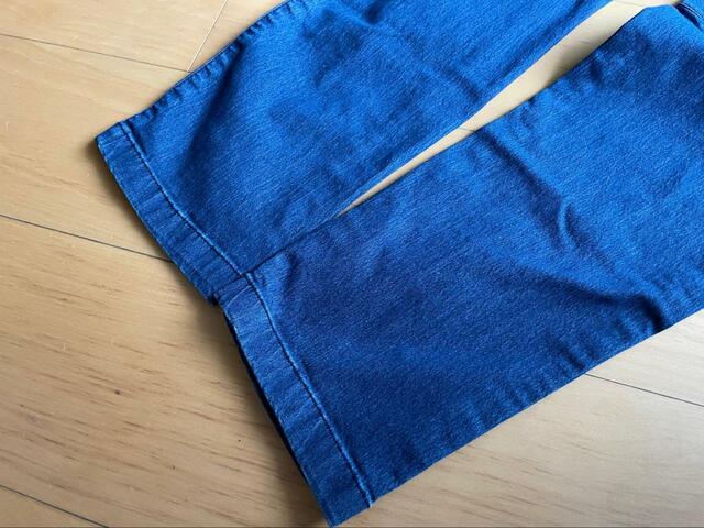 【ワークマン フレイムテック(R)デニムクライミングパンツ】足首の部分にかけて細くなっていくデザイン