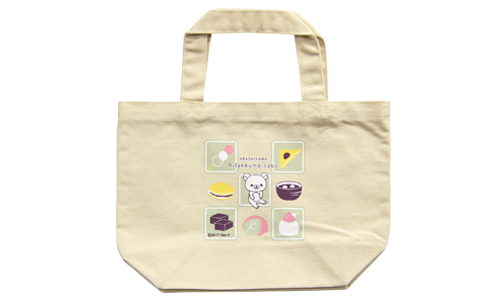 ミニトート和菓子(白) ©2018 San-X Co., Ltd. All Rights Reserved.