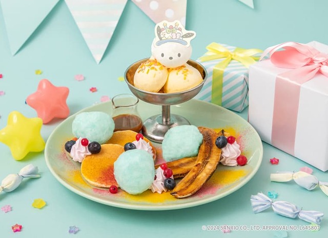 【ポチャッコカフェ】「ポチャッコの夢をかなえるサンデー 〜ぱんけーき〜」1,690円