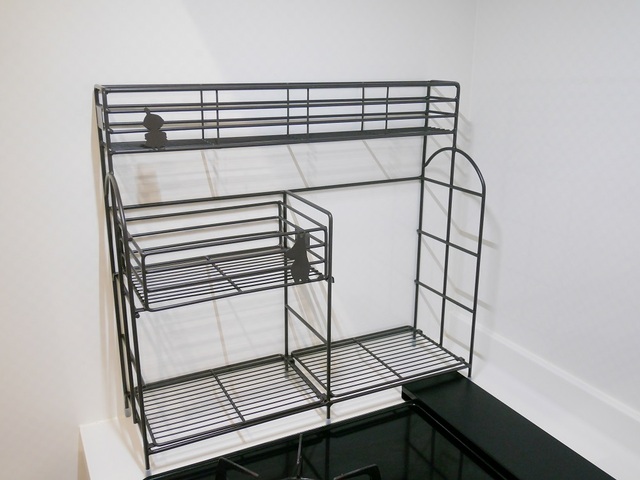 【ベルメゾン　コンロサイドラック 『ムーミン』】棚の耐荷重は1段あたり約2kg（全体で約12kg）です