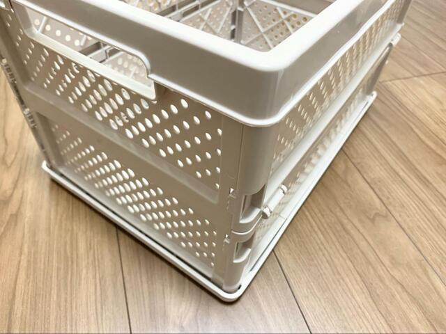 【デコホーム たためる収納ボックス（ハーフ）】お手入れしやすいプラスチック製