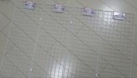【ワイヤーネット活用術 部屋干し用パネル】80×29.5cmサイズを4枚連結