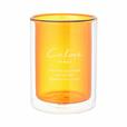 「ストレート ダブルウォールグラス」アンバー：1,200円（税込）