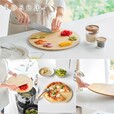 【山崎実業 tosca まな板 トスカ 丸型 L】直径30cmのピザをのせても余裕がある大判サイズ◎