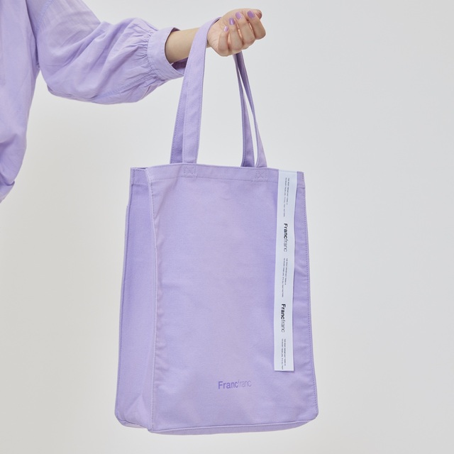 『Francfranc（フランフラン）』 ロゴ トート　パープル