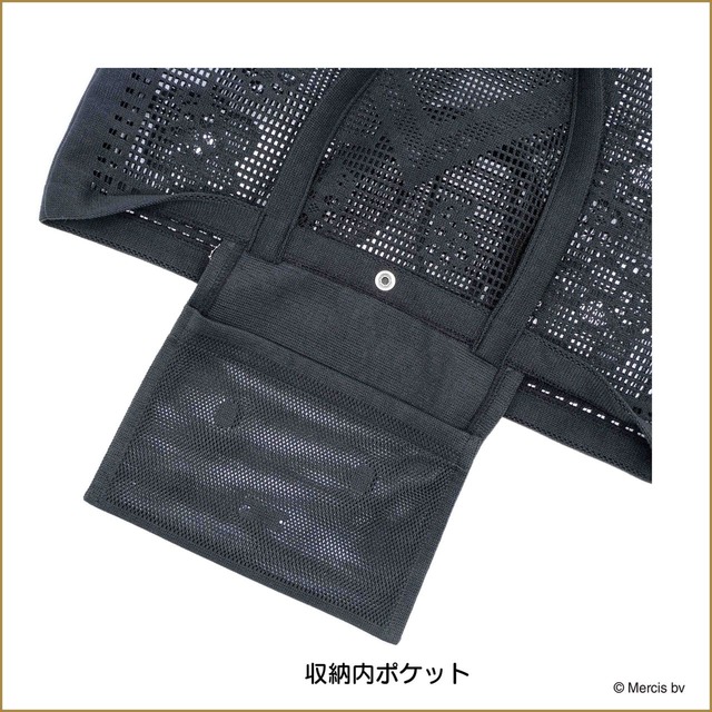 【横浜元町近沢レース店「ミッフィー 近沢レース店 レースバッグ」】ミッフィーのお顔の内ポケットがとっても可愛い♪