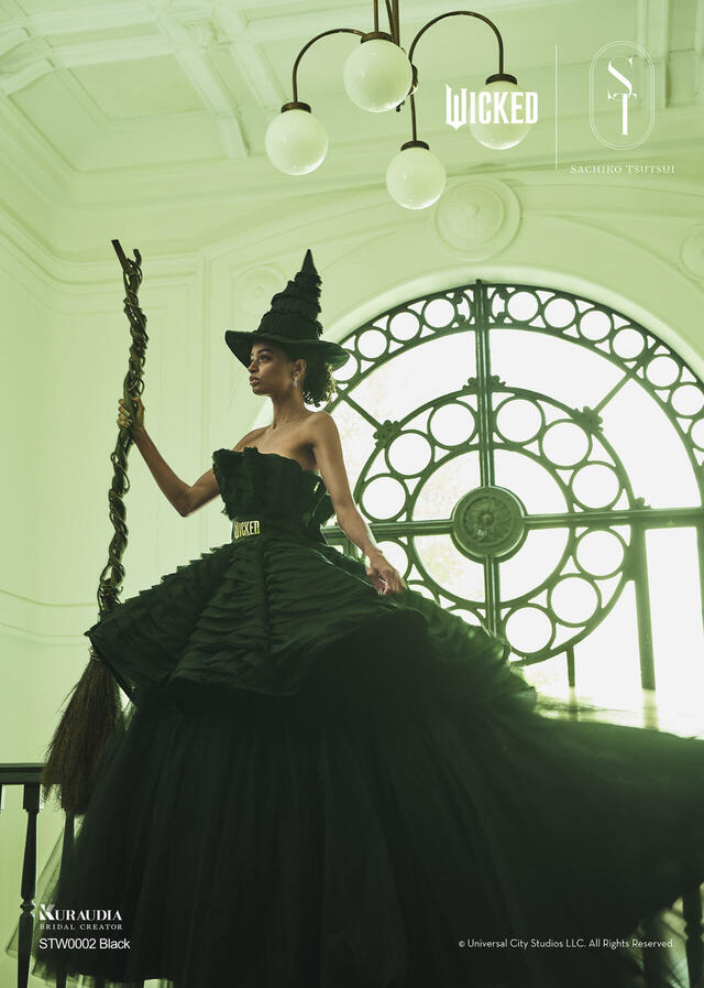 【クラウディア】『ウィキッド』新作ウェディングドレス「WICKED|SACHIKO TSUTSUI」STW0002_Black