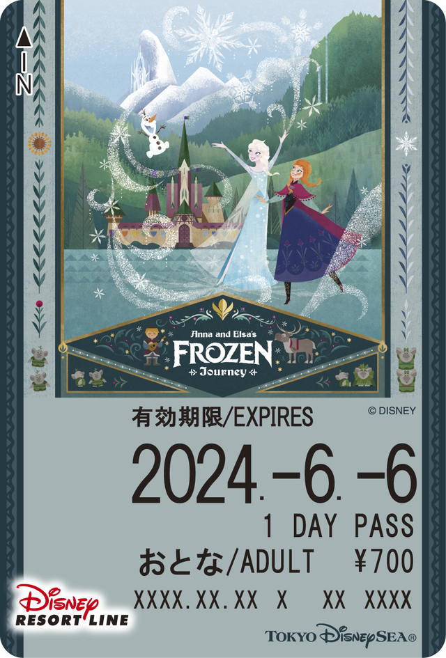 「アナとエルサのフローズンジャーニー」デザインのフリーきっぷ
