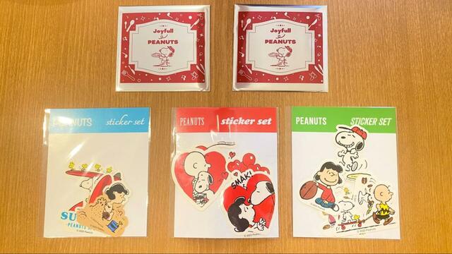 【Joyfull×PEANUTSコラボキャンペーン】ノベルティ(ステッカー・コースター)