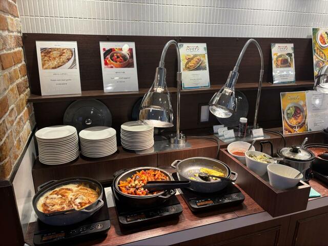 【フェスタガーデン】あつあつとろ〜り！ポテトとミートのグラタンもブッフェで楽しめる