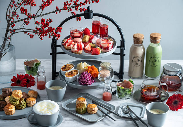 メニューイメージ【「CHAVATY」焼きたてスコーン食べ放題＆ティーフリー「ブリリアントレッド・アフタヌーンティー】