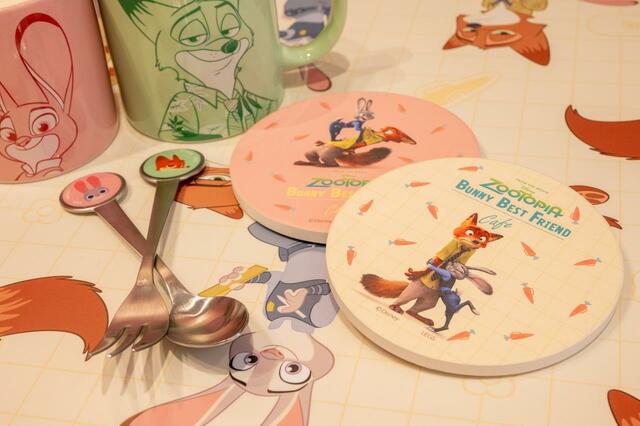 白雲石コースター 1,320円|ディズニー『ズートピア』「Zootopia」BUNNY BEST FRIEND OH MY CAFE