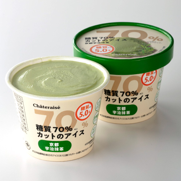 「糖質70%カットのアイス 京都宇治抹茶」1個151円(税込)