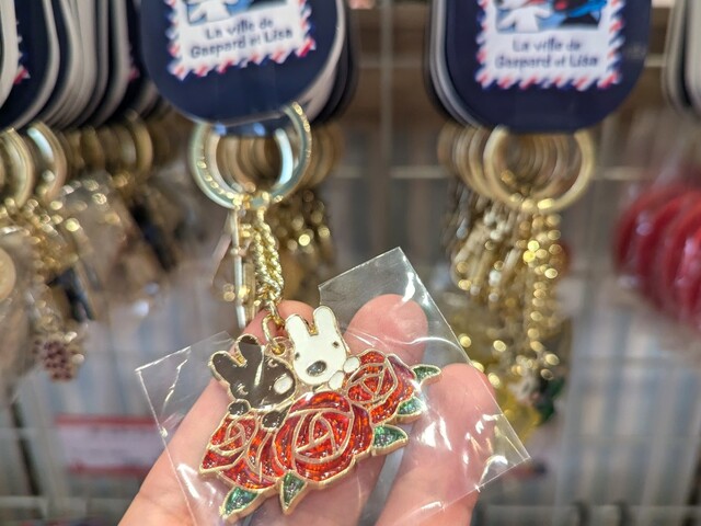 【富士急ハイランド・リサとガスパール タウン】「LGステンドキーホルダー」770円/リサとガスパール タウン ショップ