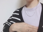 【beller simple thin necklace】シンプルで合わせやすい