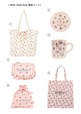 【キャス キッドソン】「2026 NEW YEAR BAG 雑貨5点セットBows & Rose 001」9,900円／マグカップ、プレート、トートバッグ、フリルティッシュポーチ、ドローストリングポーチ