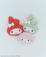【MY MELODY】ポーチ（全3色）各4,950円／ふっくらとボリューミーなニット地のポーチ