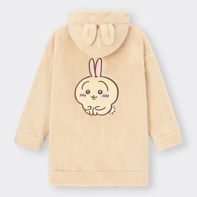 マシュマロフィールラウンジパーカ｜2,990円｜GU「ちいかわ」コラボコレクション第3弾