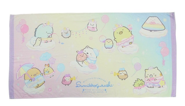 【すみっコぐらし わくわくパーク~みんなでつくる にじいろのおもいで~】バスタオル(3,498円)