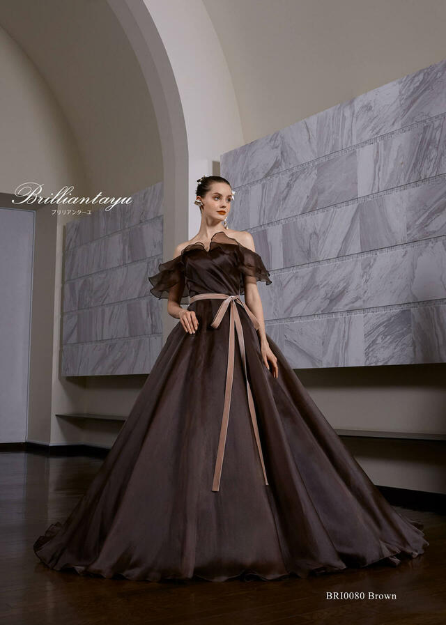 「Brilliantayu （ブリリアンターユ）」新作ウェディングドレス　BRI-0080__Brown