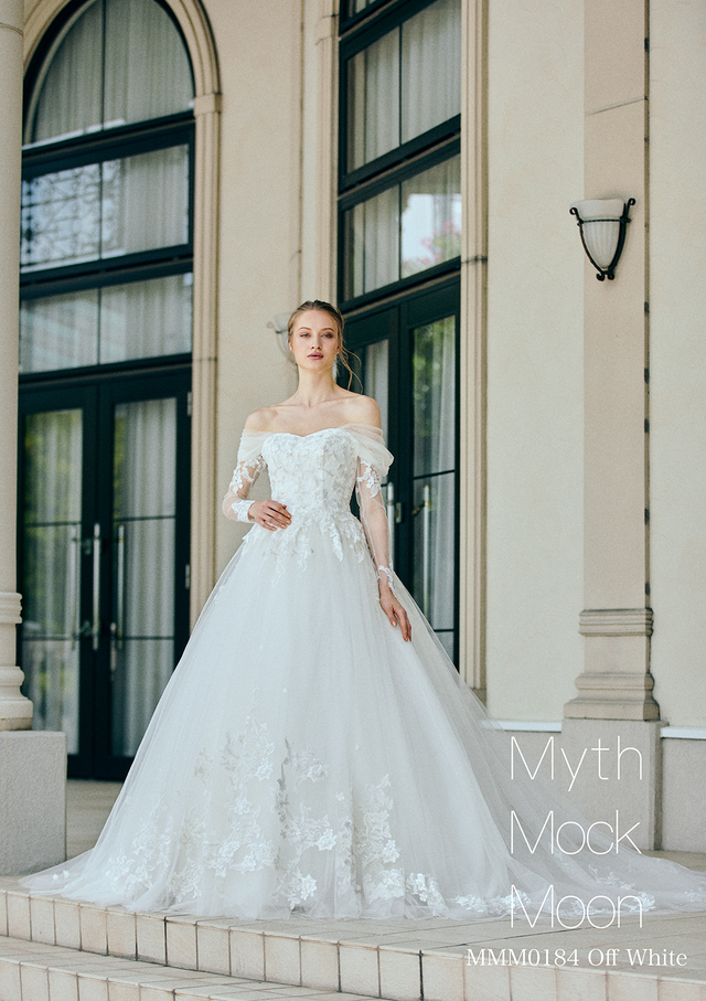 【Myth Mock Moon（ミスモックムーン）】新作ウェディングドレス：MMM0184_Offwhite