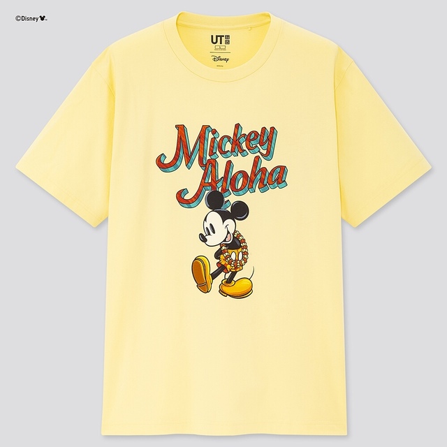 【MEN】ミッキー アロハ UT（半袖・レギュラーフィット）¥990