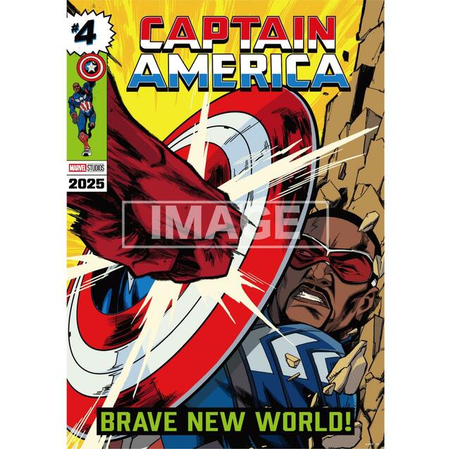 F賞 ポスター｜Happy くじ / MARVEL 『キャプテン・アメリカ:ブレイブ・ニュー・ワールド