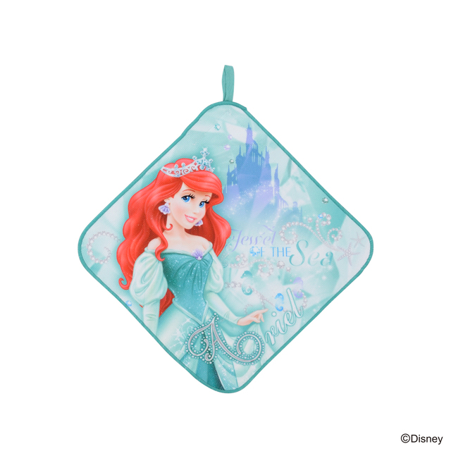 ディズニープリンセス モアプラスループ付タオル