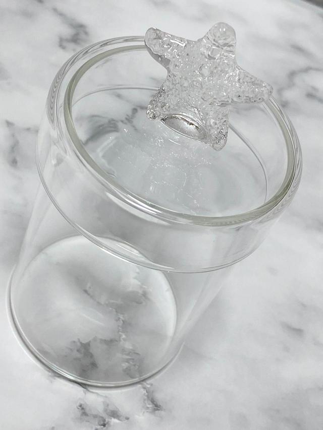 【ナチュラルキッチン】ガラス蓋付きケーススターフィッシュ／税込330円