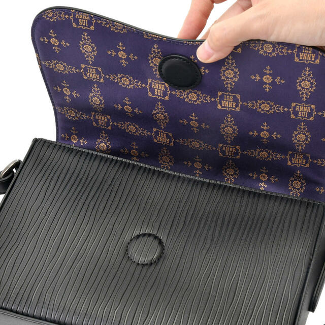 【ANNA SUI】ジャック・スケリントン＆ゼロ ショルダーバッグ バッグチャーム付き ストライプ 27,000円