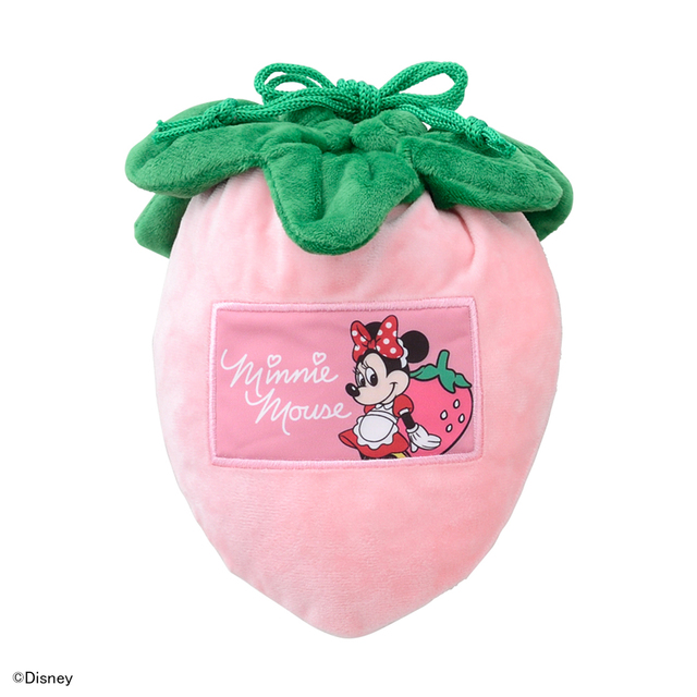 ミニーマウス　Strawberry Festa　モアプラス巾着