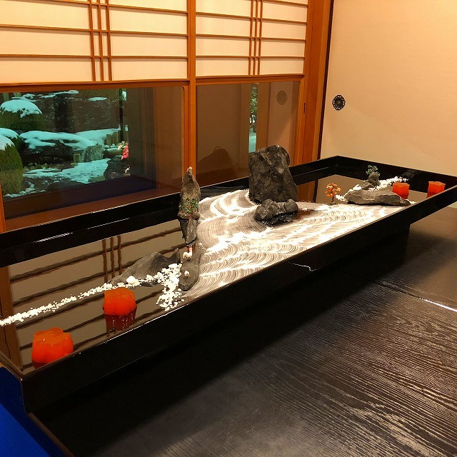 ご主人の盆石作品＠料亭宮前