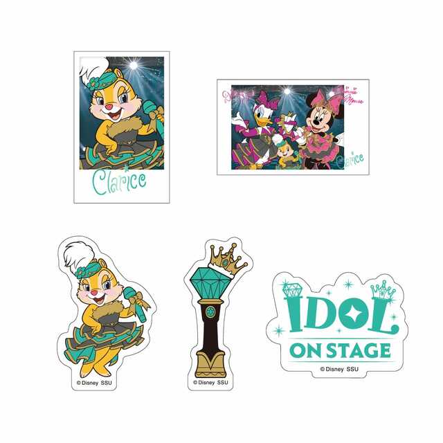 I賞 キャラサイン入りカード&ステッカーセット｜Happyくじ「Disney IDOL ON STAGE」