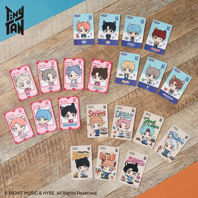 【TinyTAN FUN PARK 2023】トレーディングカードコレクション (全42種/ランダム封入)　価格：各490円