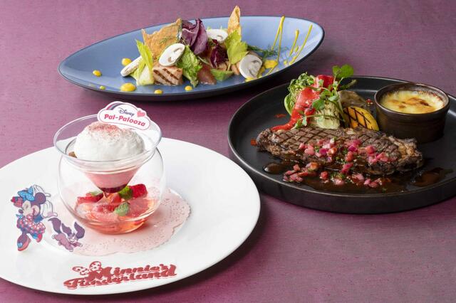 ディズニー・パルパルーザ“ミニーのファンダーランド”エンパイア・グリル・ディナー｜スペシャルメニュー｜ディズニーアンバサダーホテル「エンパイア・グリル」｜提供期間：2024年1月9日（火）～4月7日（日）｜東京ディズニーランド「ディズニー・パルパルーザ」第1弾スペシャルイベント「ミニーのファンダーランド」