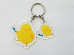 ■【数量限定】TOICAのひよこ　２連アクリルキーホルダー  価格 1320円（税込み）　  ＪＲ東海承認済　サイズ　大きい　ひよこ　約5㎝×　小さい　ひよこ　約3.5㎝　リングサイズ　約2.5㎝  ※ご予約開始　８月１７日（木）～　※お届け時期　９月下旬頃から順次発送　  ご予約ページ　https://item.rakuten.co.jp/asamizu/10013797/