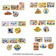 【一番くじ PUPPET SUNSUN】H賞：ステッカーセット (全6種) 約5cm