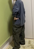 【ワークマン M47タイプユーティリティカーゴパンツ】オーバーサイズのシャツとの相性も良し