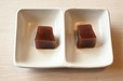 左が常温の「水羊羹 御膳」、右が冷蔵の「水羊羹 御膳」