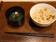 【ガスト モーニングビュッフェ】味噌汁と深川めし