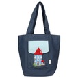 アップリケ刺繍がかわいいマグネット式ポーチ/ミニバッグ「ムーミン」