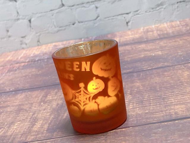 【ナチュラルキッチン】キャンドルカップハロウィンパンプキンズ／税込110円