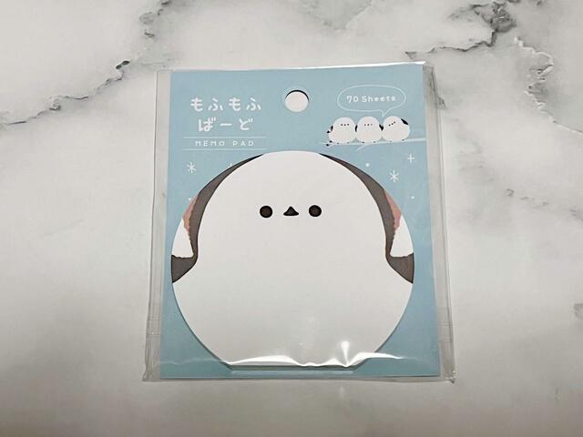 【付箋 もふもふばーど75枚】110円（税込）