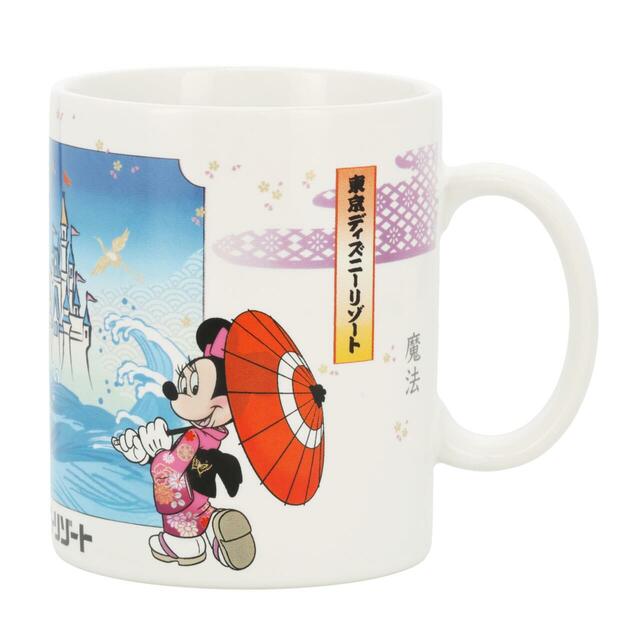 マグカップ 2,200円|東京ディズニーリゾート「和をテーマにしたミッキーマウスとミニーマウスのグッズ」|販売店舗:東京ディズニーランド「グランドエンポーリアム」、東京ディズニーシー「スリーピーホエール・ショップ」|発売日:2026年6月4日(木)