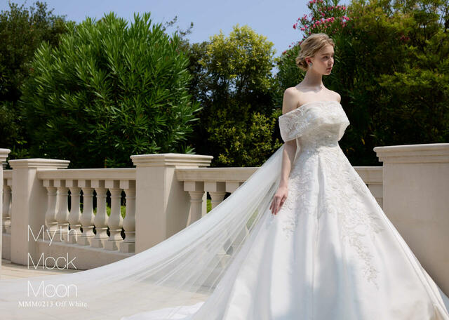 クラウディア|Myth Mock Moon(ミスモックムーン)新作ウェディングドレス|MMM0213_OffWhite