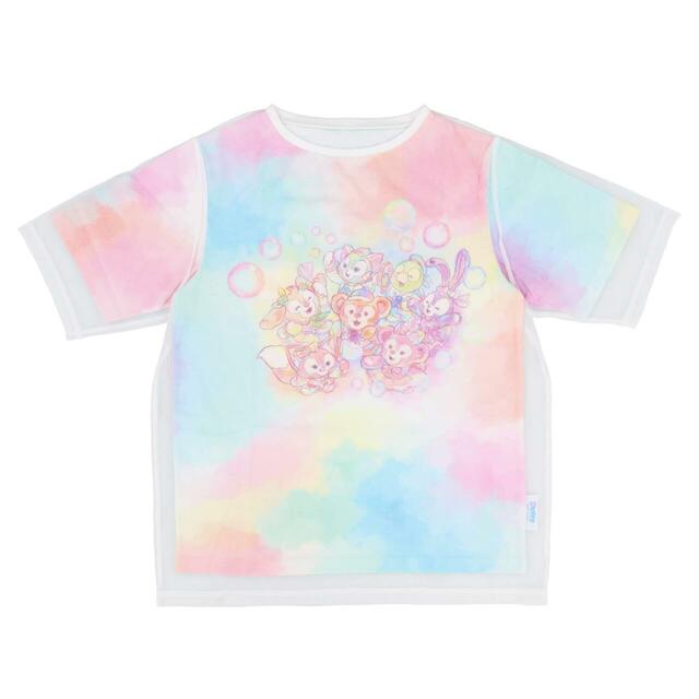 Tシャツ 4,400円｜東京ディズニーシー「ダッフィー＆フレンズ20周年：カラフルハピネス」スペシャルグッズ｜販売開始：2025年4月8日（火）